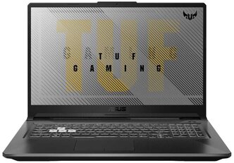 17.3" Ноутбук ASUS TUF Gaming F17 FX706HE-HX026T (1920x1080, Intel Core i5 2.7 ГГц, RAM 8 ГБ, SSD 512 ГБ, GeForce RTX 3050 Ti, Win10 Home), 90NR0713-M01120, Eclipse Gray