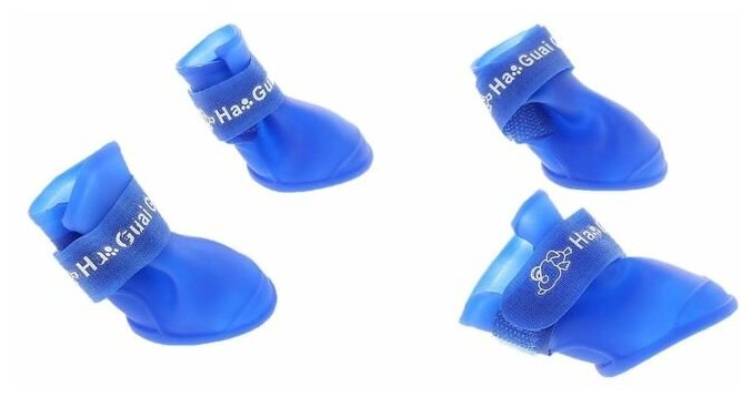 Сапоги резиновые "Вездеход", набор 4 шт, р-р S (подошва 4 Х 3 см), синие 1051199