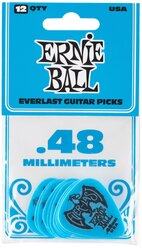 Медиаторы Ernie Ball 9181 Everlast, 0.48 мм, 12 штук, Ernie Ball (Эрни Бол)