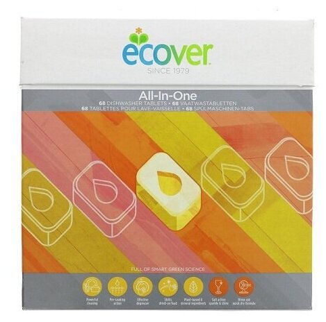 Экологические таблетки Ecover для посудомоечной машины 22 шт 440г