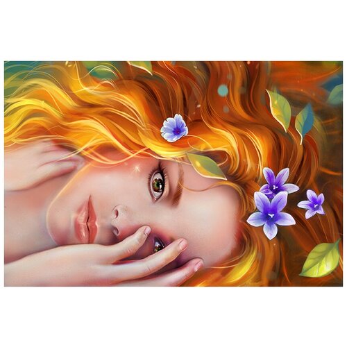 Алмазная вышивка Алмазное хобби Ah5327 Рыжая чаровница