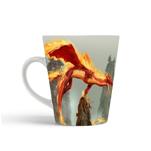 фото Кружка-латте coolpodarok dragon blade wrath of fire огненый дракон скала