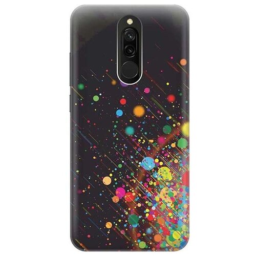 фото Ультратонкий силиконовый чехол-накладка для xiaomi redmi 8 с принтом "яркое настроение" gosso
