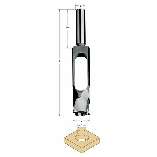 сверло пробочник 15x140 z 4 s 13 rh procut pg4018015 Сверло-пробочник Cmt SP 30/42x140 Z=5 d=30 S=13 RH, 529.300.31