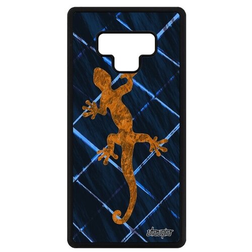 фото Защитный чехол для телефона // galaxy note 9 // "саламандра" символ тритон, utaupia, темно-синий