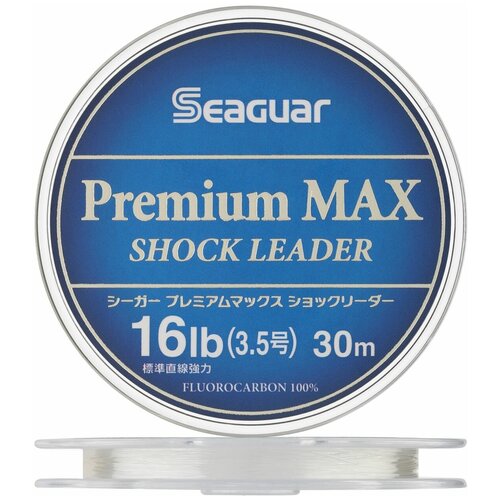 фото Флюорокарбоновая леска kureha seaguar premium max shock leader #3,5 0,31мм 30м (clear) / сделано в японии