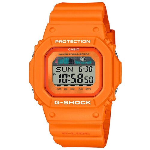 Наручные часы CASIO G-Shock, серый, оранжевый