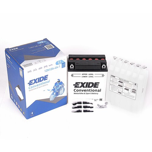 Мото аккумулятор EXIDE CONVERTIONAL 12N12A-4A-1 12Ач R+ EN115A 134x80x160 B00