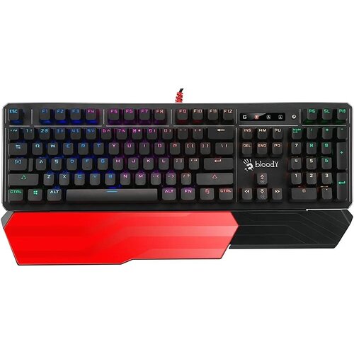 Клавиатура A4 Bloody B975 механическая черный USB Multimedia for gamer LED подставка для запястий A4TECH 1010861 772000₽