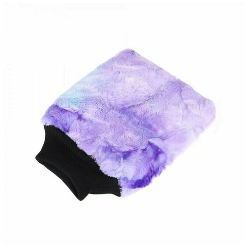 фото Рукавица для мойки кузова плюшевая особомягкая, пурпурная purestar color-pop wash mitt, 20x25см