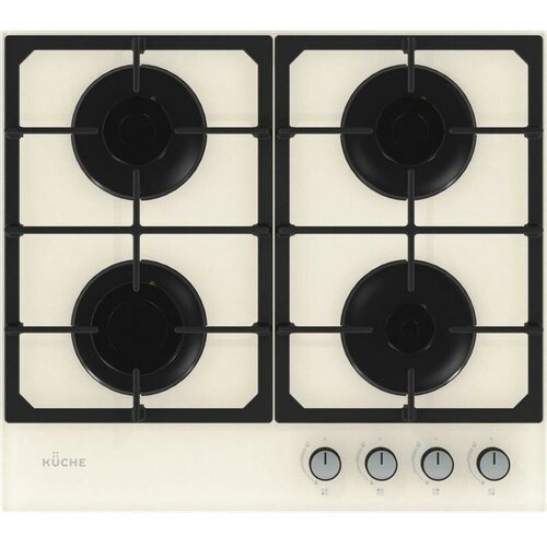 Варочная панель газовая KUCHE GGH 640 IF встраиваемая бежевая независимая 1340000₽