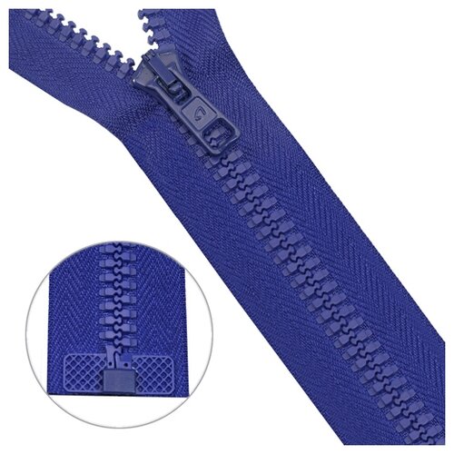 фото Молния трактор тип 10 (6мм) 1 замок 85см arta (088 яр.синий) 5 шт