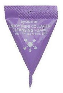 Пенка для умывания с коллагеном в пирамидке Enjoy Mini Collagen Cleansing Foam, AYOUME, 8809534253195