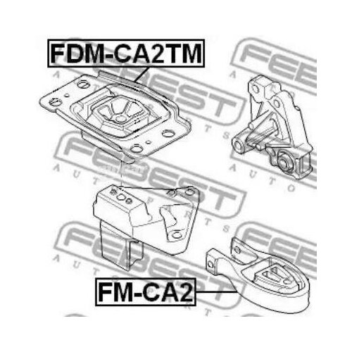 FEBEST FDM-CA2TM Опора коробки скоростей FORD MONDEO CA2 2007-2014 [EU]