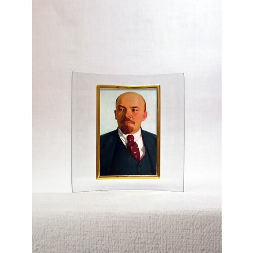 Портрет Ленина В. И. настольный в рамке для кабинета, библиотеки, офиса, 10x15 см
