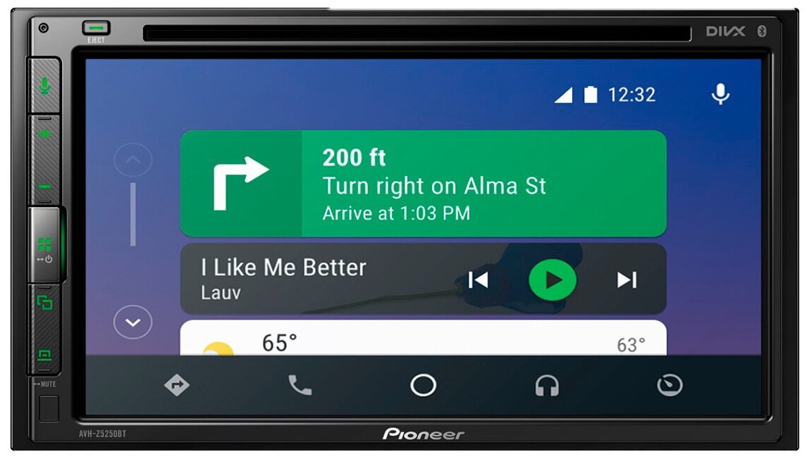 Автомагнитола Pioneer AVH-Z5250BT 2DIN 4x50Вт DSP 6.8" 3 ПДУ