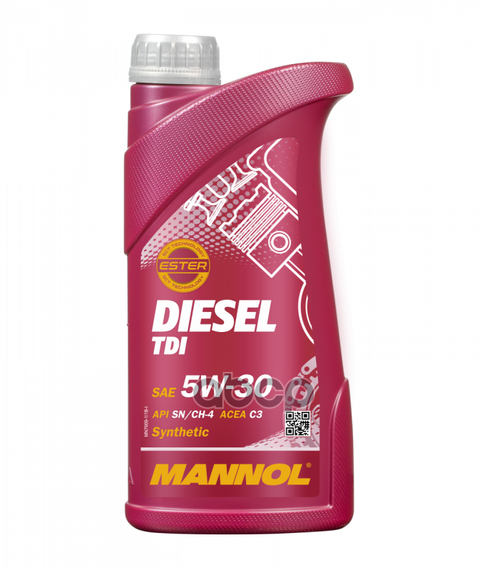 MANNOL Масло Мотор 5W30 Mannol 1Л Синтетика Diesel Tdi Mb 229.51/Gm Dexos2 Sn/Cf, C3