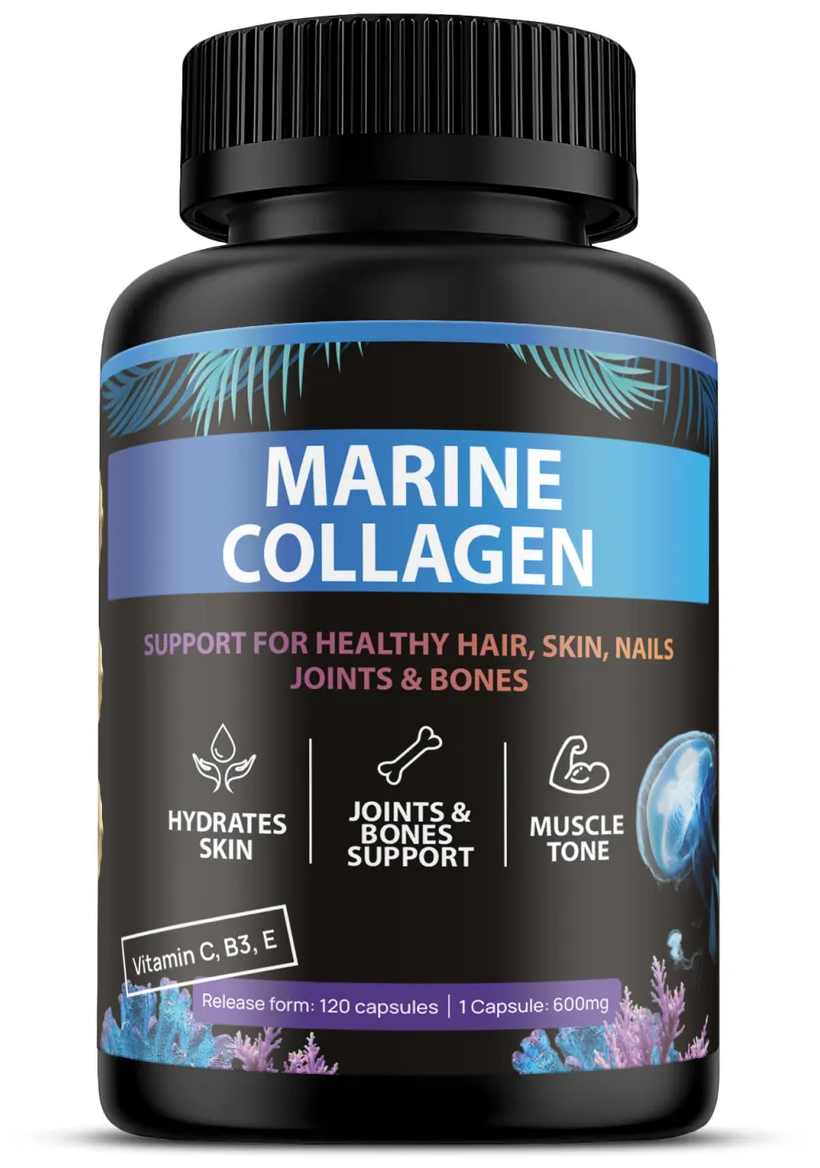 Капсулы Fit And Joy Marine collagen капс., 0.6 г, 120 шт.