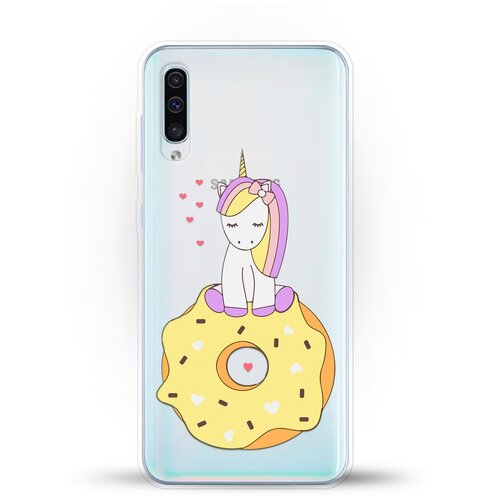 фото Силиконовый чехол единорог на пончике на samsung galaxy a50s andy & paul