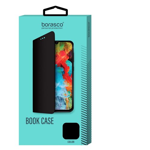 фото Чехол borasco book case для samsung (a125) galaxy a12 черный