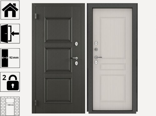 Изображение товара Дверь Промет норд 980L 439 Рационалист(термо)