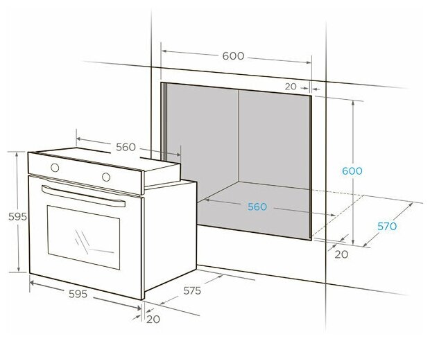 Духовой шкаф Midea - фото №3