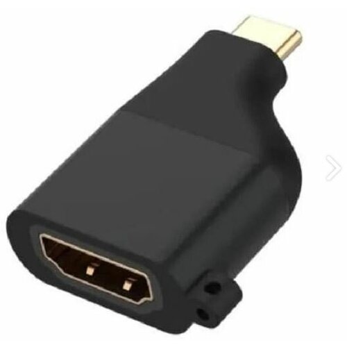 Адаптер переходник конвертер с Type-C USB-C на HDMI 4K OTN-9532T черный адаптер переходник с type c usb на hdmi 4k черный earldom et w11