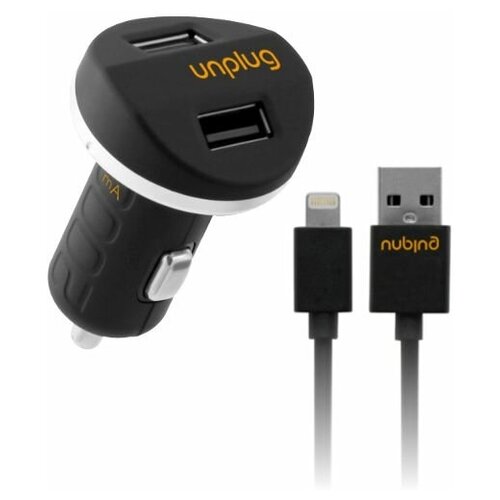 Автомобильная зарядка Unplug USB Dual CC2000 с кабелем Lightning-USB ножеточка chef s choice cc2000