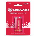 Батарейка 6LR61 9V alkaline BL-1шт DAEWOO ENERGY (5029729) - изображение