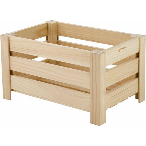 Ящик деревянный / Ящик для фруктов, цветов, ванных принадлежностей / Большой, размер 32х21х17 см