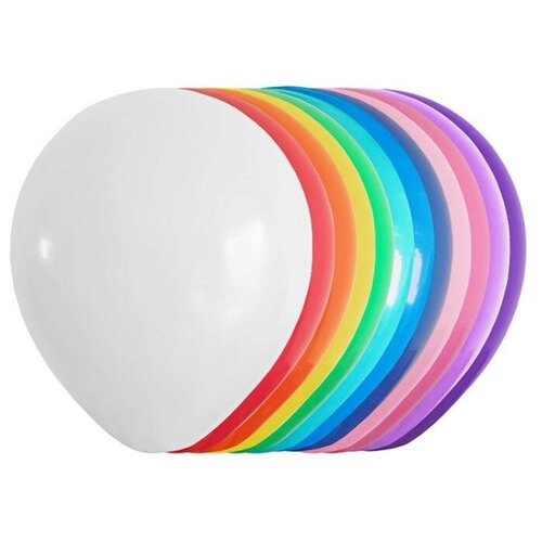 фото Шар латексный 12", пастель, набор 100 шт., микс mikimarket