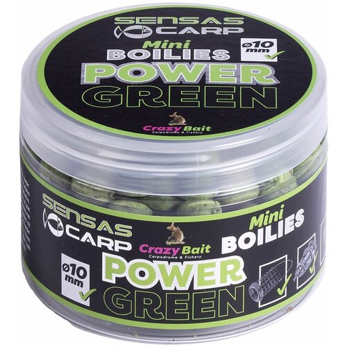 Мини бойлы Sensas Crazy Bait POWER GREEN 10мм 0.08кг