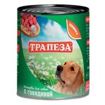 Трапеза Консервы для собак с говядиной 750 г х 9 шт. (201003053) - изображение