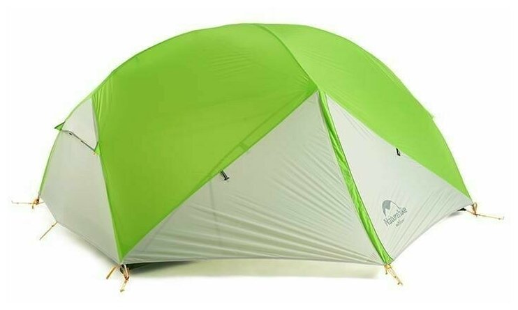 Палатка Naturehike Mongar NH17T007-M 20D, двухместная сверхлегкая, зелено-белая, 6927595726051