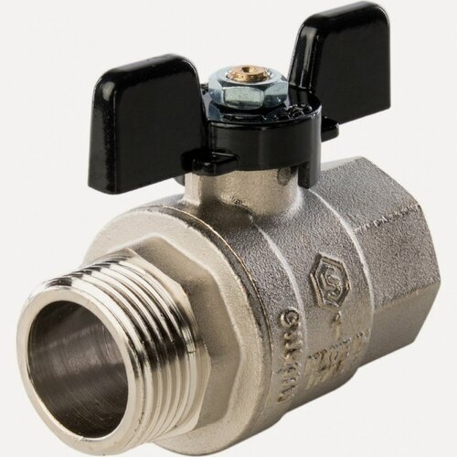 Изображение товара Кран шаровый STOUT ВН 1" полнопроходной, бабочка