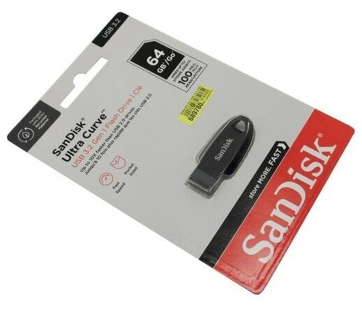 USB Flash Drive 64Gb - SanDisk Ultra Curve 3.2 SDCZ550-064G-G46