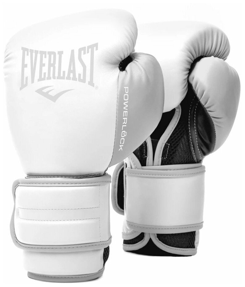 Боксерские перчатки Everlast Powerlock PU 2 белые