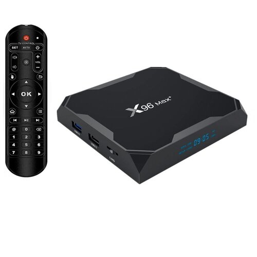 Цифровая Смарт ТВ приставка X96 Max Plus Amlogic S905X3 432 Гб LAN 101001000 Мбс Bluetooth Android 90 399000₽