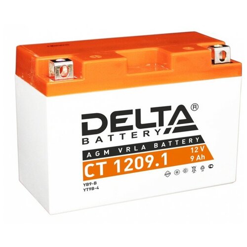 фото Delta аккумулятор delta ct 1209.1 12в 9ач 115cca 151x71x107 мм прямая (+-) delta battery