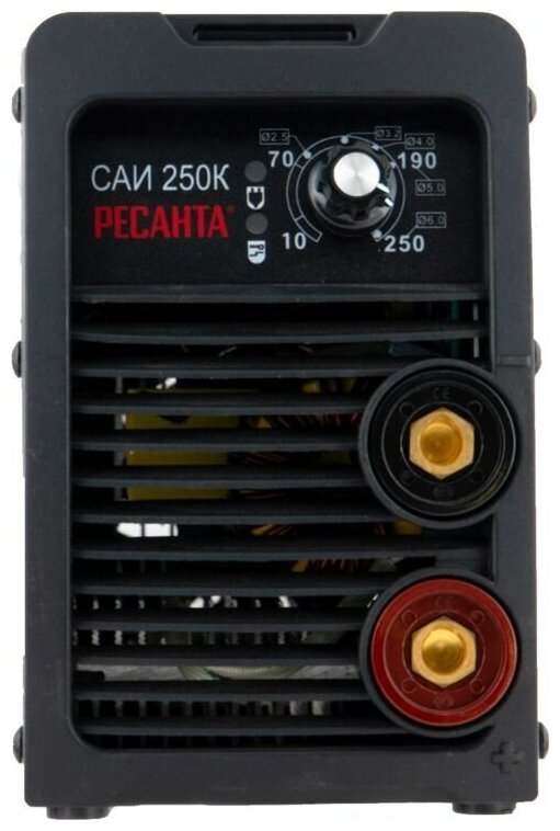 Сварочный аппарат инверторный Ресанта САИ250К (компакт) , 250 ампер , комплект кабелей - фотография № 5