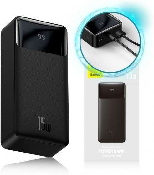 Портативный аккумулятор BASEUS Qpow Pro Digital display fast charge iP Edition10000 mAh 20W с кабелем Lightning Белый