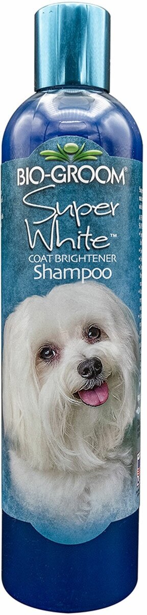 BIO-GROOM SUPER WHITE SHAMPOO – Био-грум шампунь для собак с белой и светлой шерстью (355 мл)