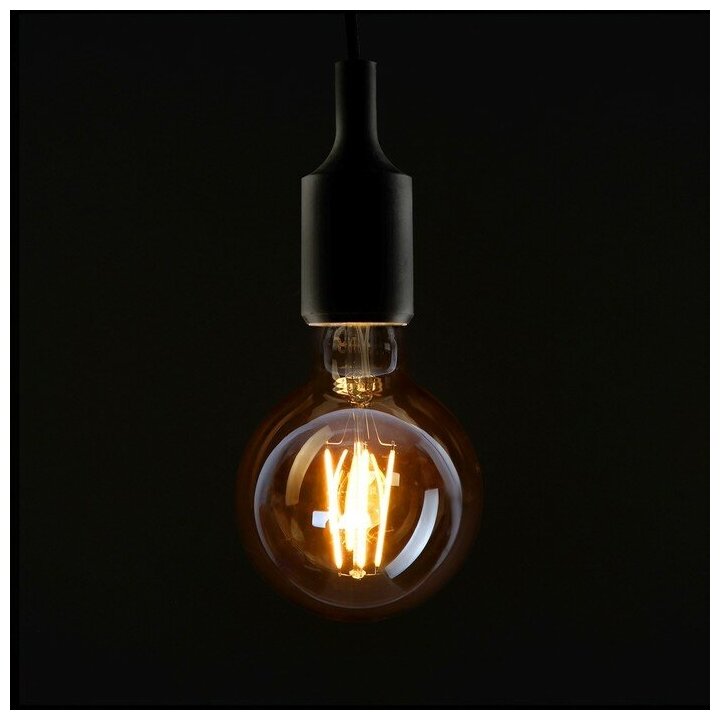 Лампа светодиодная REV LED FILAMENT VINTAGE, G95, E27, 7 Вт, 2700 K, шар, теплый свет