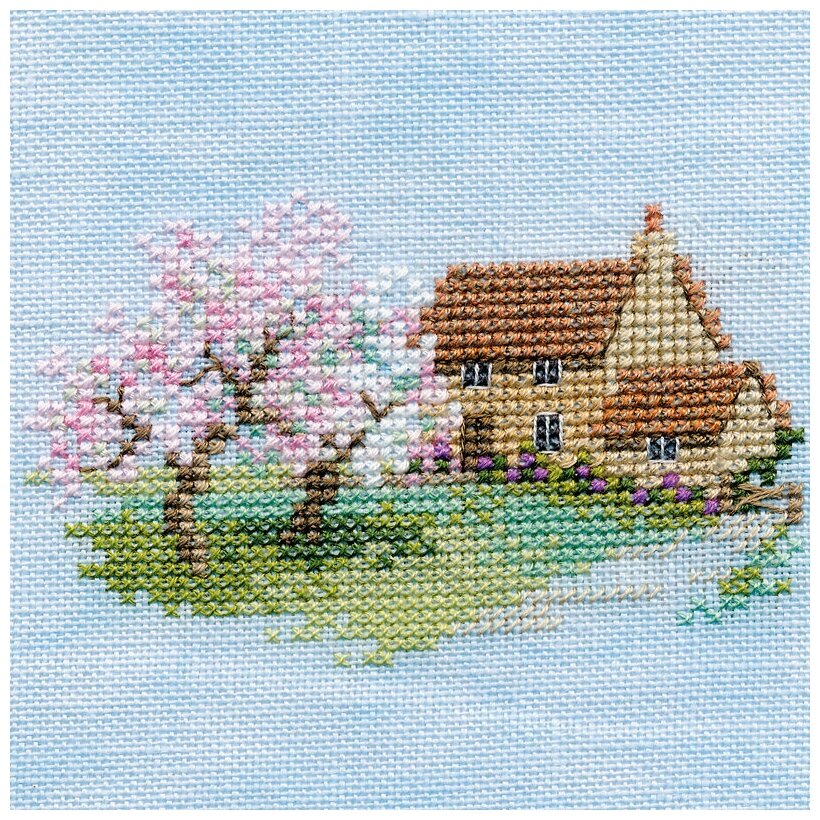 Набор для вышивания Orchard Cottage 8,5 x 10 см DERWENTWATER DESIGNS MIN06A