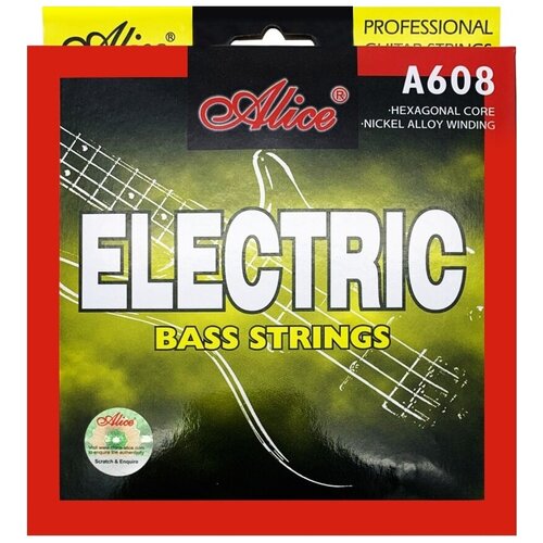 Набор струн Alice A608(5)-M, 1 уп. a608 4 m medium комплект струн для бас гитары сталь сплав никеля 045 105 alice