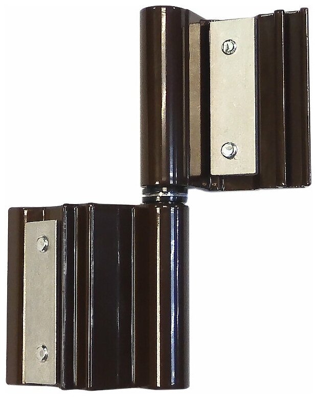 Лот 2 шт: Петля АПД-01 для алюминиевой двери серии Р400 (7BI/40), цвет коричневый - фотография № 2