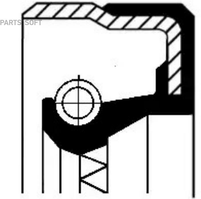 Сальник раздат. коробки 48x65x8/12,5 CORTECO / арт. 01035430B - (1 шт)