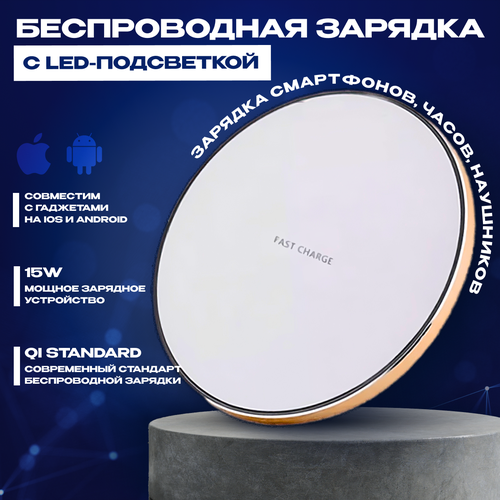 Беспроводное Зарядное устройство FURNIHOME 15 Ватт для iPhone и Android