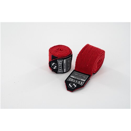 SOLTAS боксерские защитные бинты, 3 м, хлопок красные, 1 пара