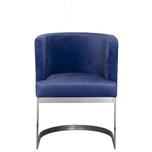 фото Стул на металлическом каркасе темно-голубой garda decor 99346/4